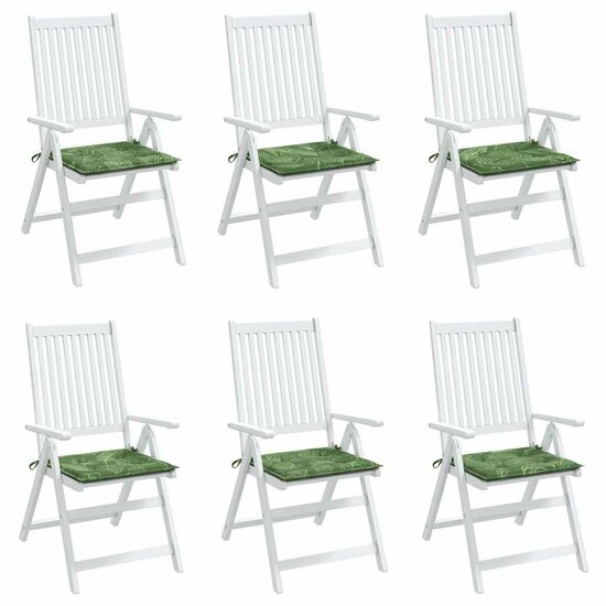 Stoelkussens Bladpatroon 50X50X3 Cm Stof Bladontwerp 6 50 x 50 x 4 cm