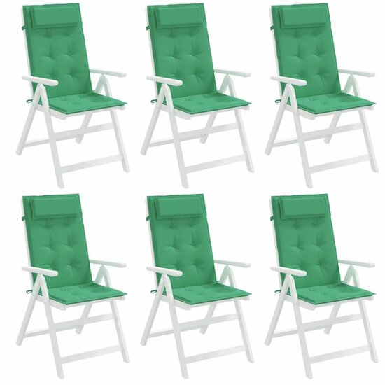 Stoelkussens Hoge Rug Oxford Stof 6 Groen