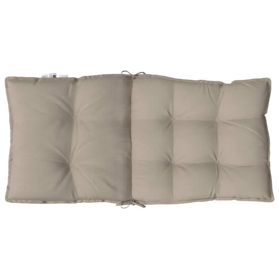 Stoelkussens Lage Rug Oxford Stof 6 Taupe