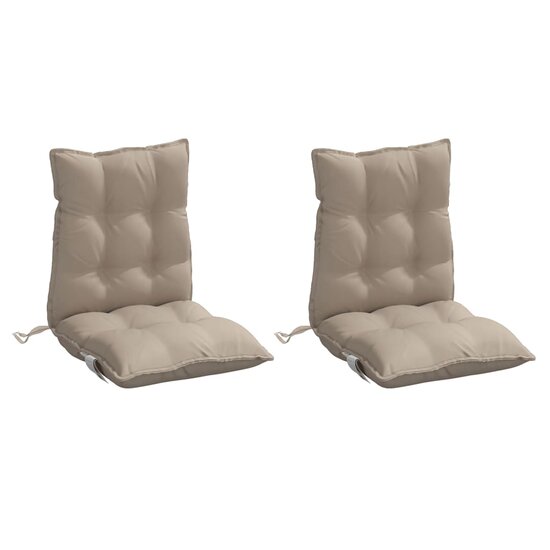 Stoelkussens Lage Rug Oxford Stof 2 Taupe