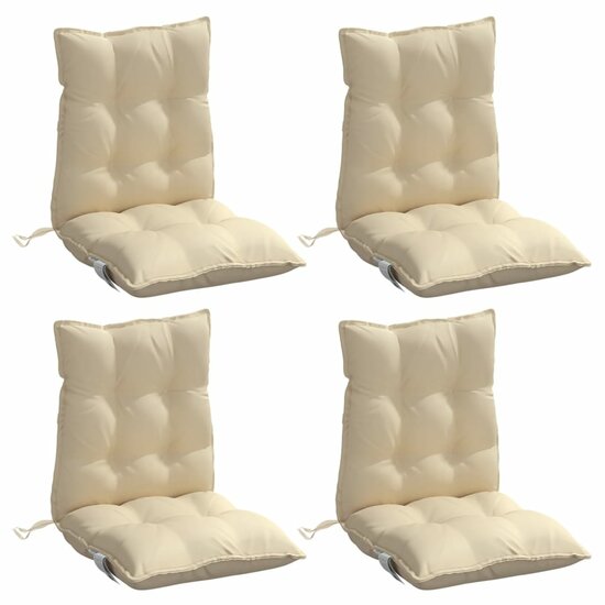 Stoelkussens Lage Rug Oxford Stof 4 Beige