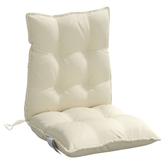 Stoelkussens Lage Rug Oxford Stof Kleurig 6 Cr&egrave;me