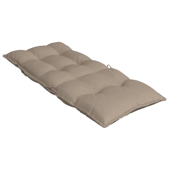 Stoelkussens Hoge Rug Oxford Stof 2 Taupe