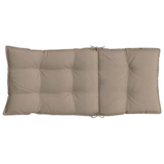 Stoelkussens Hoge Rug Oxford Stof 2 Taupe