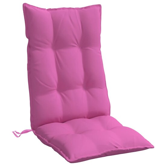 Stoelkussens Hoge Rug Oxford Stof 6 Roze