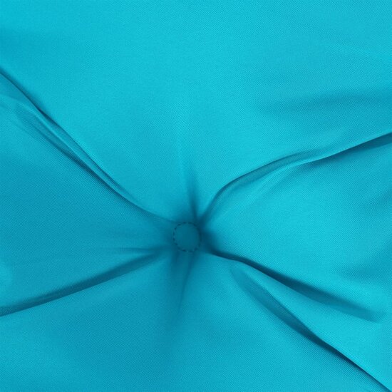 Stoelkussens Hoge Rug Oxford Stof 4 Turquoise