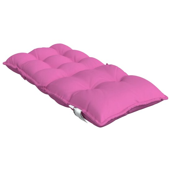 Stoelkussens 4 st lage rug oxford stof roze