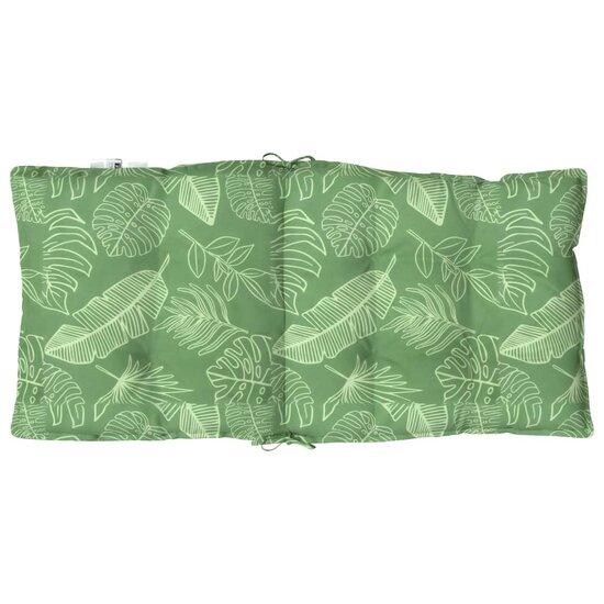 Stoelkussens 6 st lage rug bladpatroon oxford stof