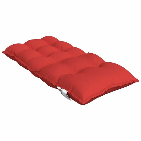 Stoelkussens 2 st lage rug oxford stof rood