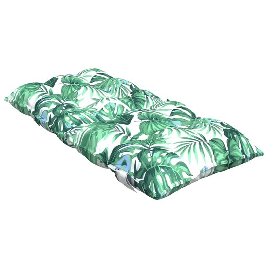 Stoelkussens 2 St Lage Rug Oxford Stof 4 Bladpatroon
