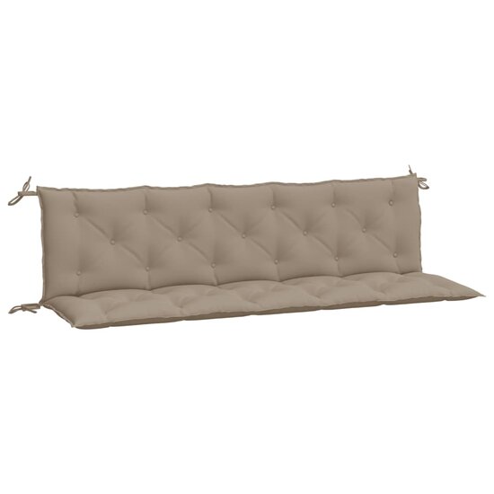 Tuinbankkussens 2 st 180x50x7 cm oxford stof taupe