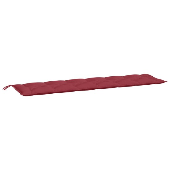 Tuinbankkussen 200x50x7 cm oxford stof wijnrood