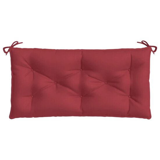 Tuinbankkussens 2 st 100x50x7 cm oxford stof wijnrood
