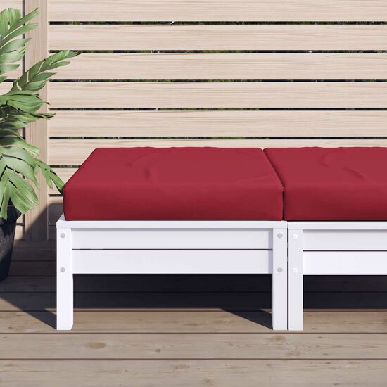 Palletkussen 60x60x9,5 cm oxford stof wijnrood