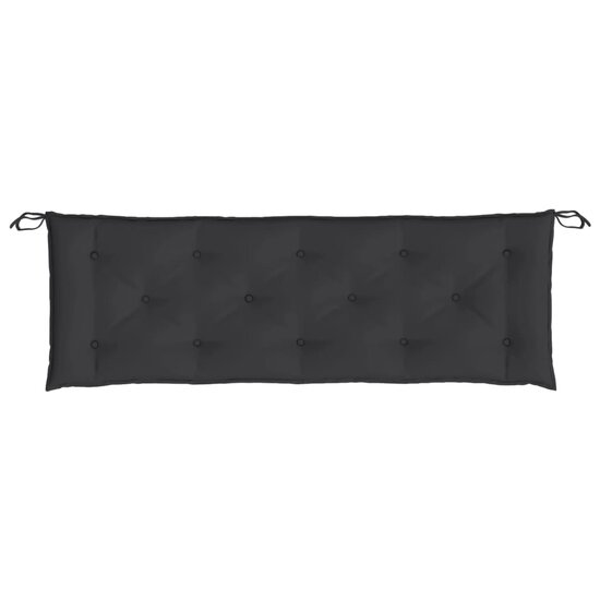 Tuinbankkussen 150x50x7 cm oxford stof zwart