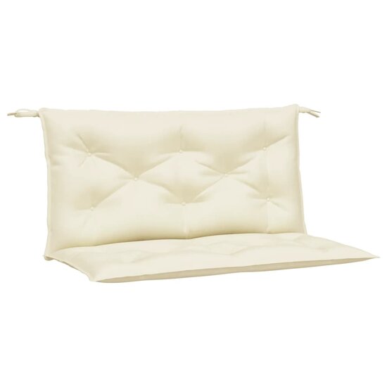 Tuinbankkussens 2 st 100x50x7 cm oxford stof cr&egrave;mekleurig