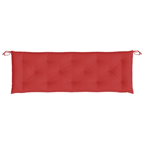 Tuinbankkussens 2 st 150x50x7 cm oxford stof rood