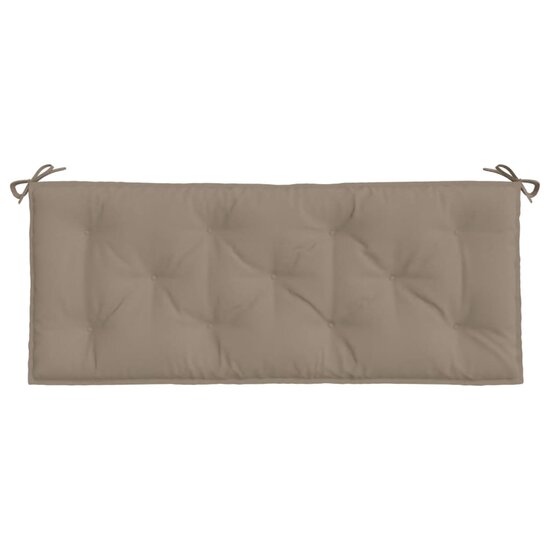 Tuinbankkussens 2 st 120x50x7 cm oxford stof taupe