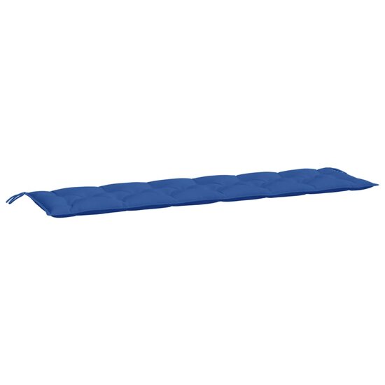 Tuinbankkussen 200x50x7 cm oxford stof koningsblauw