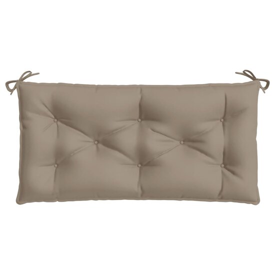 Tuinbankkussens 2 st 100x50x7 cm oxford stof taupe