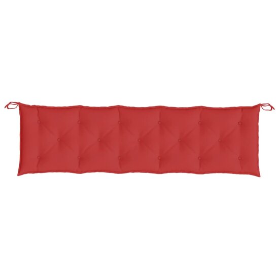 Tuinbankkussens 2 st 180x50x7 cm oxford stof rood