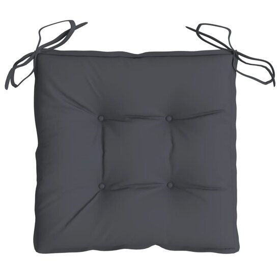 Stoelkussens 6 st 50x50x7 cm oxford stof antracietkleurig