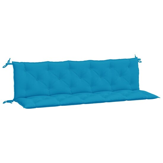 Tuinbankkussens 2 st 180x50x7 cm oxford stof lichtblauw