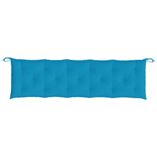 Tuinbankkussens 2 st 180x50x7 cm oxford stof lichtblauw