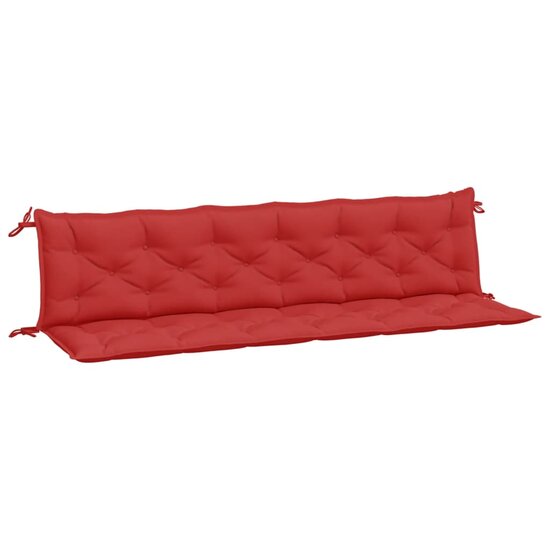 Tuinbankkussens Oxford Stof 200 x 50 x 7 cm Rood
