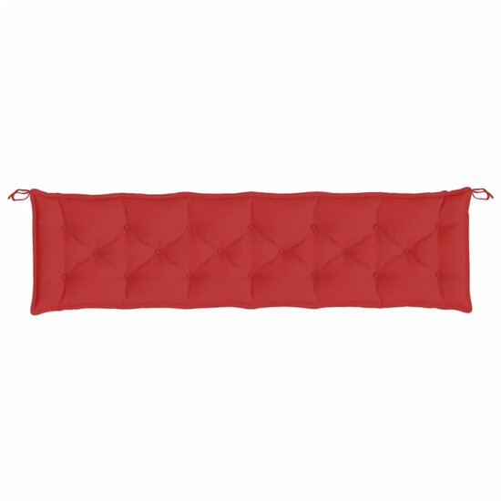 Tuinbankkussens Oxford Stof 200 x 50 x 7 cm Rood