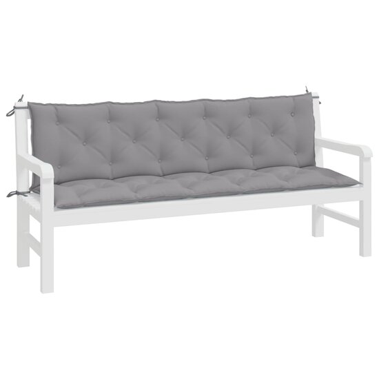 Tuinbankkussens Oxford Stof 180 x 50 x 7 cm Grijs