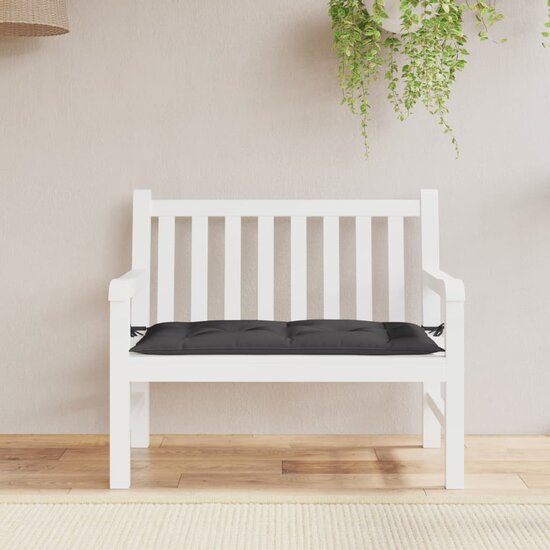 Tuinbankkussen 110X50X7 Cm Oxford Stof Zwart