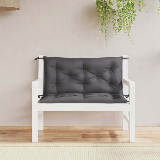 Tuinbankkussens Oxford Stof Kleurig 100 x 50 x 7 cm Antraciet