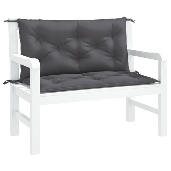 Tuinbankkussens Oxford Stof Kleurig 100 x 50 x 7 cm Antraciet