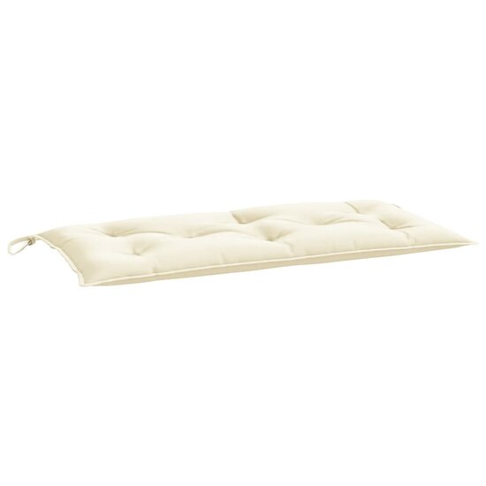 Tuinbankkussen 110X50X7 Cm Oxford Stof Wit Cr&egrave;me