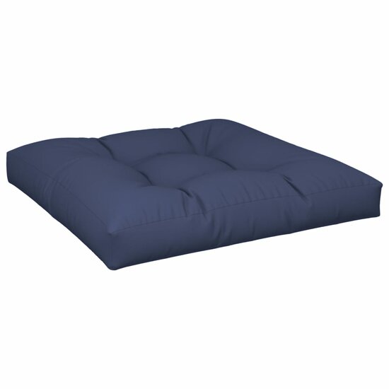 Palletkussen 80x80x12 cm stof marineblauw
