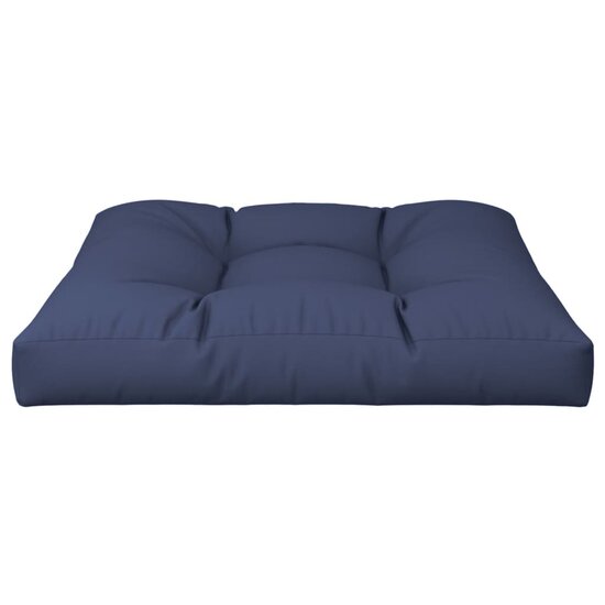 Palletkussen 70x70x12 cm stof marineblauw