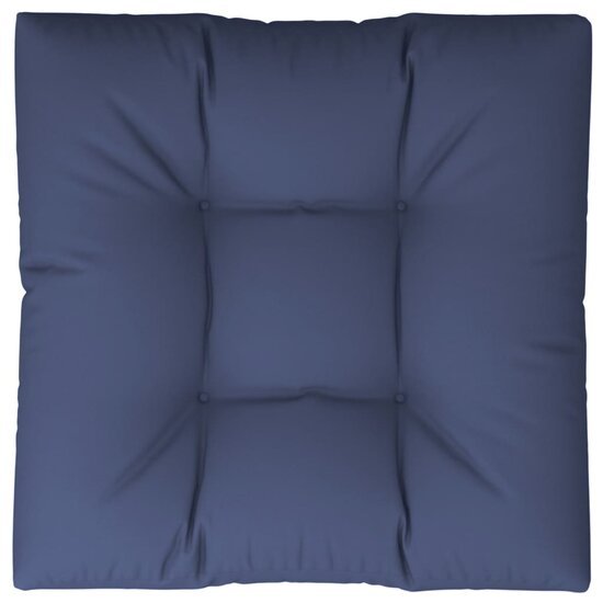 Palletkussen 70x70x12 cm stof marineblauw