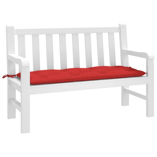 Tuinbankkussen Oxford Stof 120 x 50 x 7 cm Rood