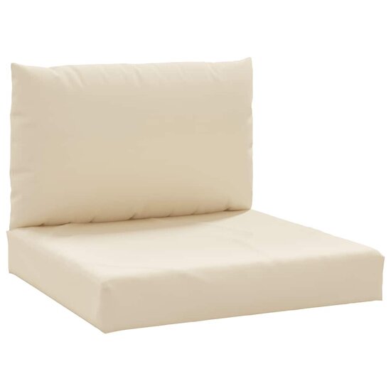 Palletkussens 2 St Stof 1 Beige