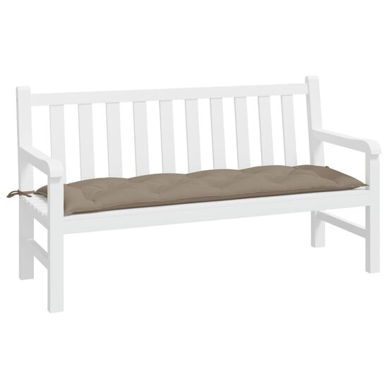 Tuinbankkussen Oxford Stof 150 x 50 x 7 cm Taupe