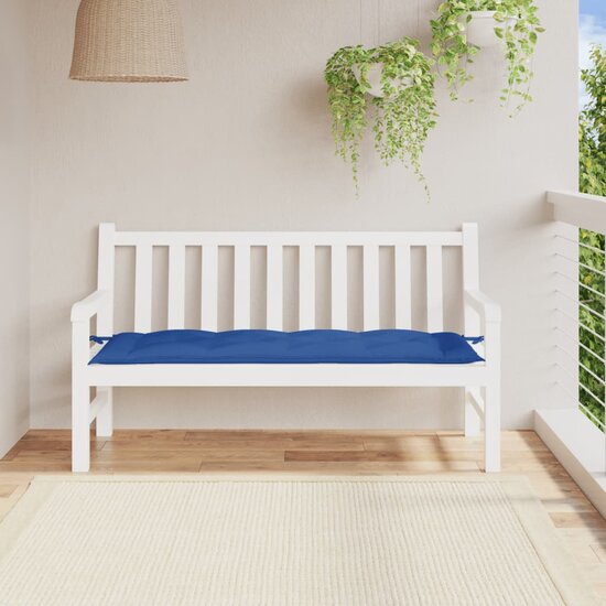 Tuinbankkussen Oxford Stof Konings 150 x 50 x 7 cm Blauw
