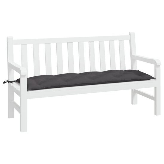 Tuinbankkussen 150x50x7 cm oxford stof antracietkleurig