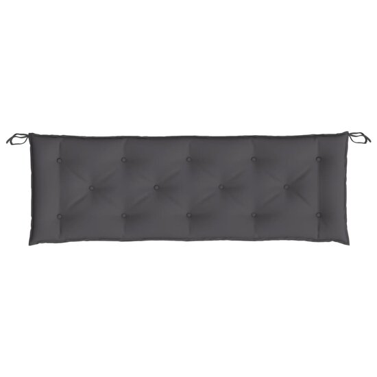 Tuinbankkussen 150x50x7 cm oxford stof antracietkleurig