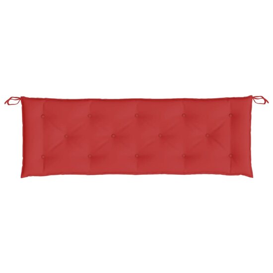 Tuinbankkussen 150x50x7 cm oxford stof rood