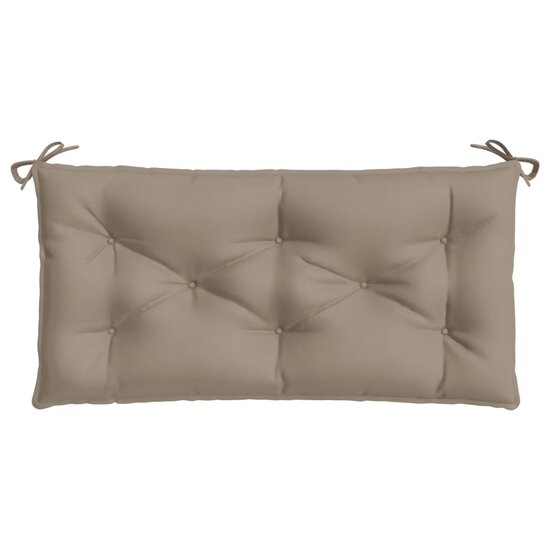 Tuinbankkussen 100x50x7 cm oxford stof taupe