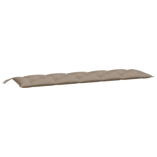 Tuinbankkussen 180x50x7 cm oxford stof taupe