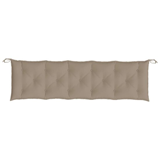 Tuinbankkussen 180x50x7 cm oxford stof taupe