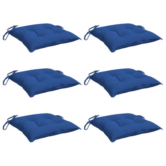 Palletkussens 6 st 50x50x7 cm oxford stof blauw