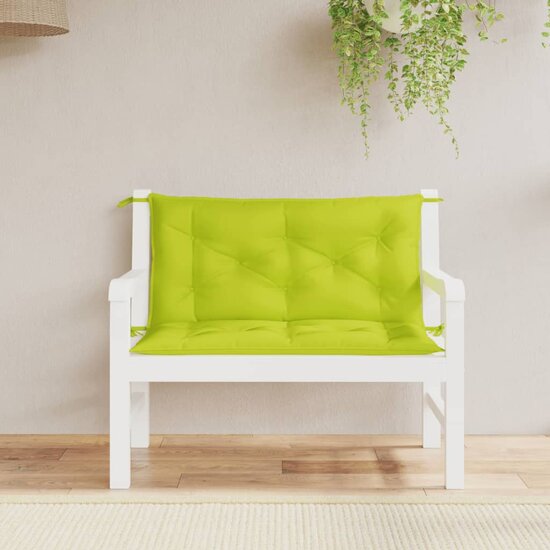 Tuinbankkussens Oxford Stof 100 x 50 x 7 cm Heldergroen